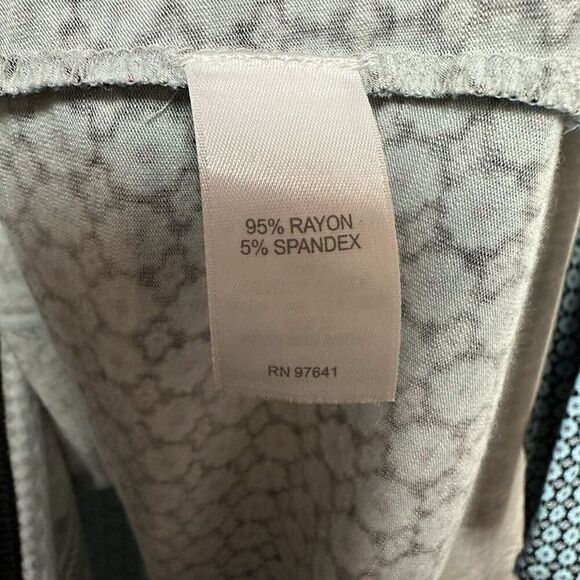 2/$30 J Jill Tunic Top Size M Multicolor Paisley Boho Western Stretchy Flowy - Picture 10 of 11